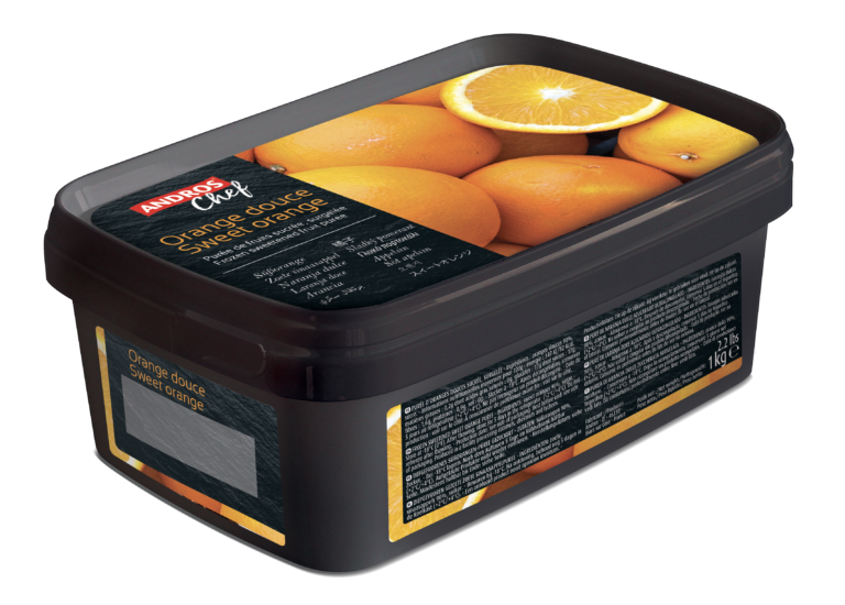 Purée oranges douces surgelées bac 1 kg