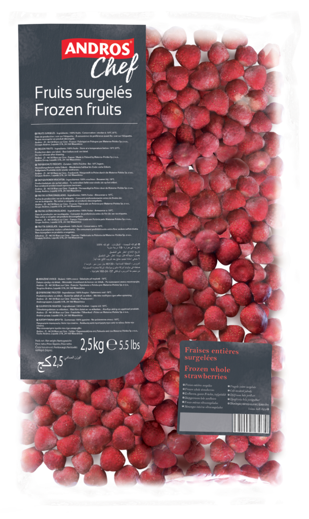 Ganze IQF-Erdbeeren, 2,5-kg-Beutel