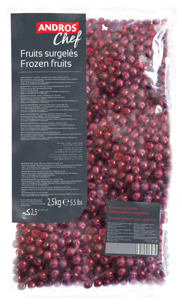Entsteinte IQF-Sauerkirschen, 2,5-kg-Beutel