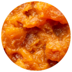 Garnierung karamellisierter Apfel